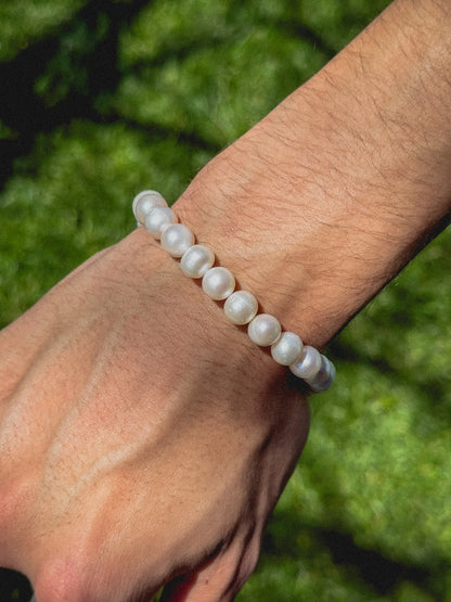 Genuine Natural White Freshwater Pearl Bracelet