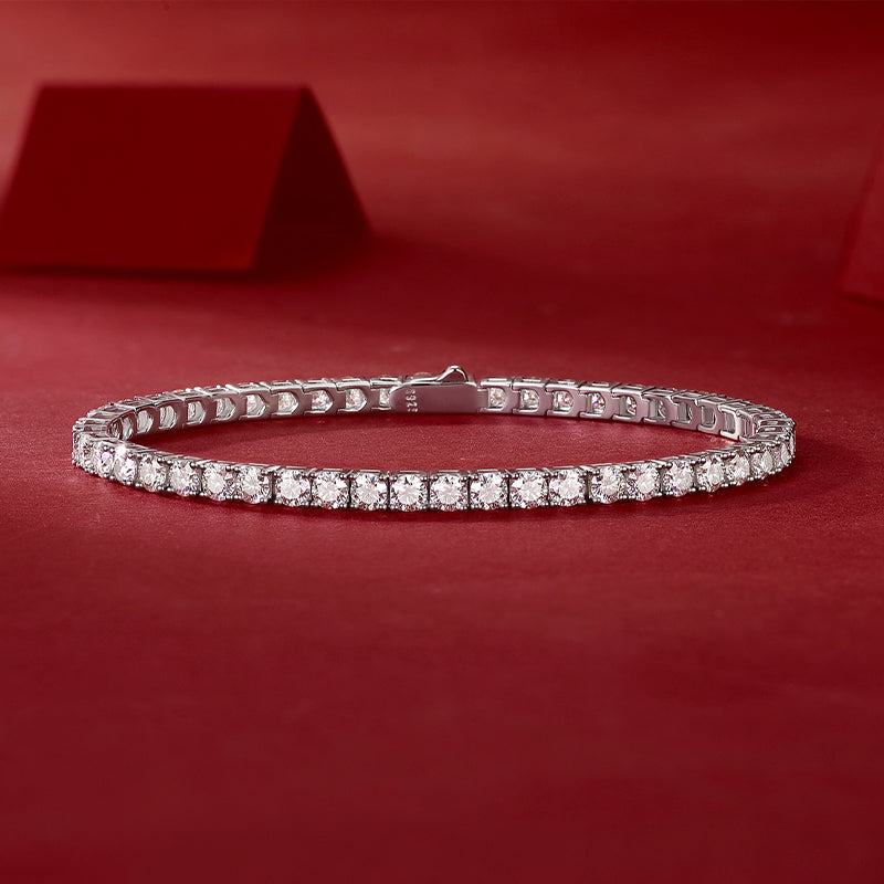 Moissanite Eternity Bracelet