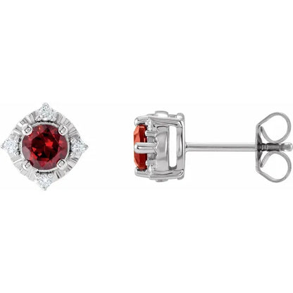 Diana Cuatro Halo Earrings Silver