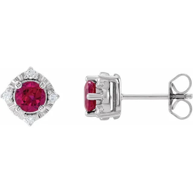 Diana Cuatro Halo Earrings Silver