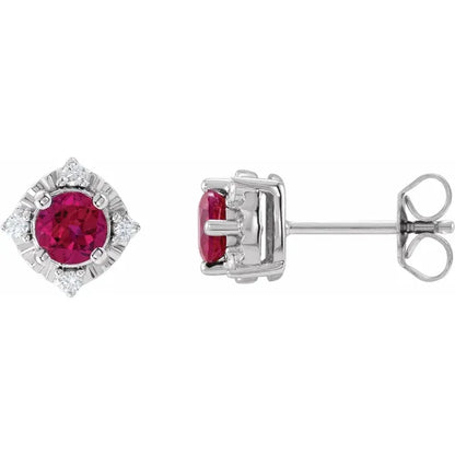 Diana Cuatro Halo Earrings Silver