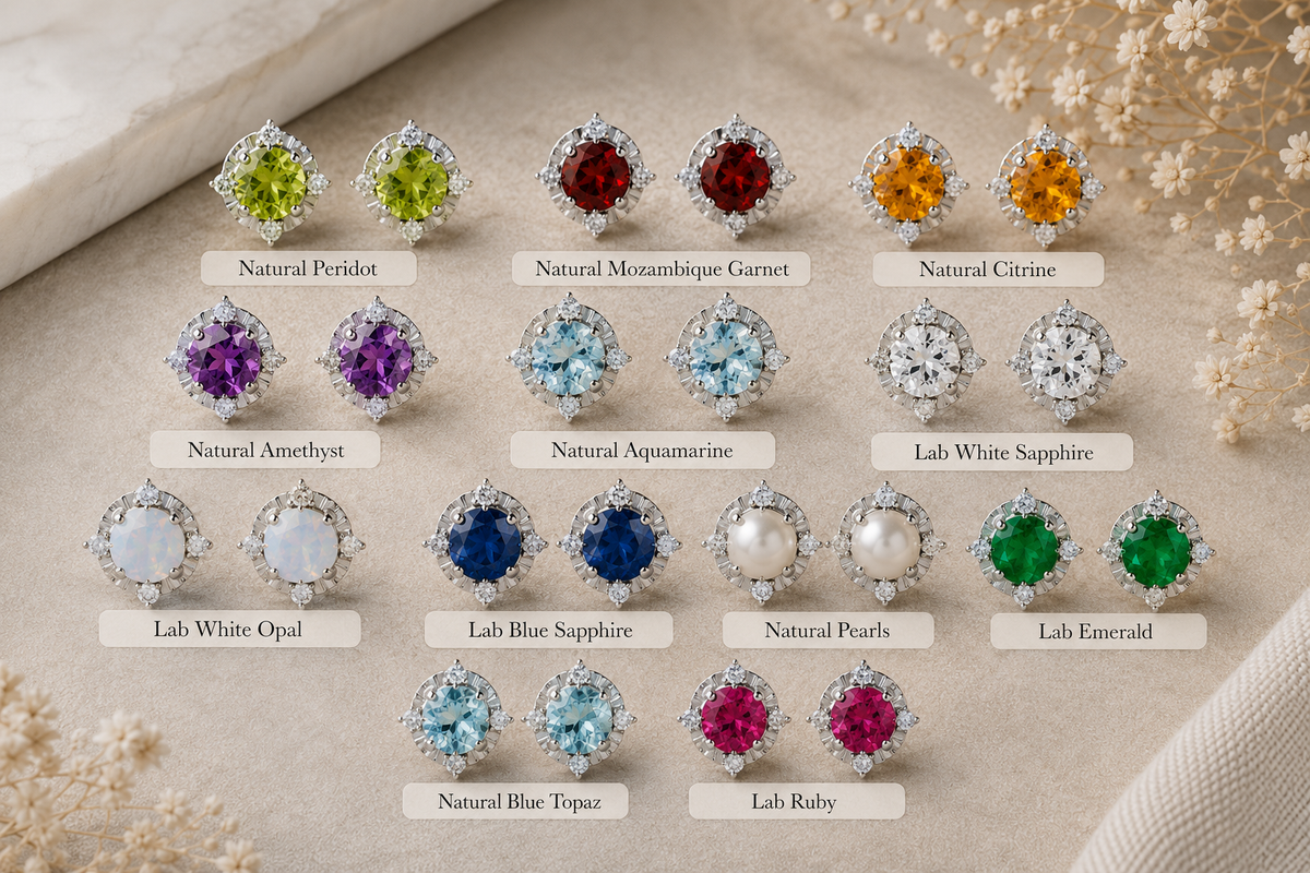 Diana Cuatro Halo Earrings Silver