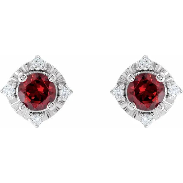Diana Cuatro Halo Earrings Silver