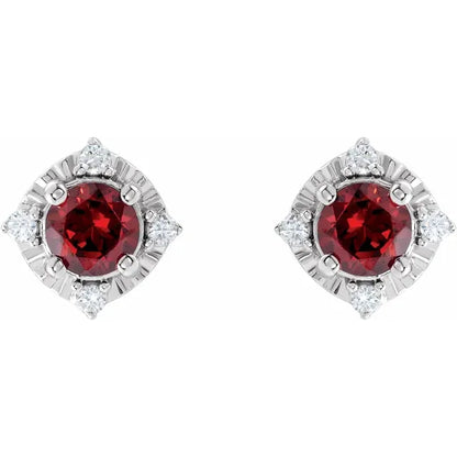 Diana Cuatro Halo Earrings Silver