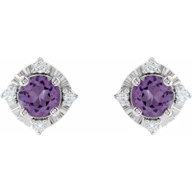 Diana Cuatro Halo Earrings Silver