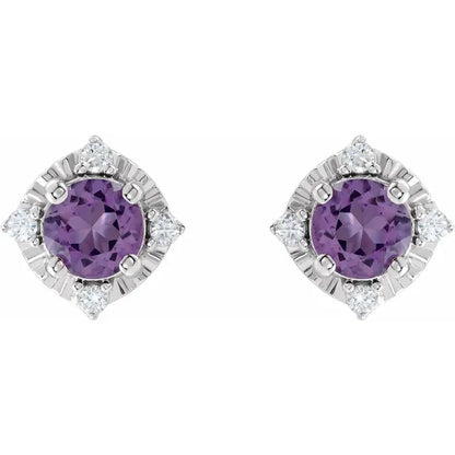 Diana Cuatro Halo Earrings Silver