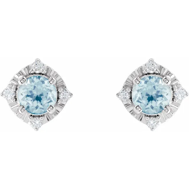 Diana Cuatro Halo Earrings Silver