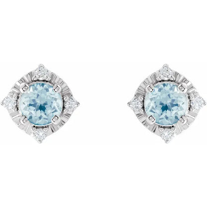 Diana Cuatro Halo Earrings Silver