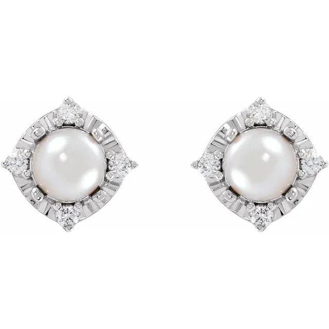 Diana Cuatro Halo Earrings Silver