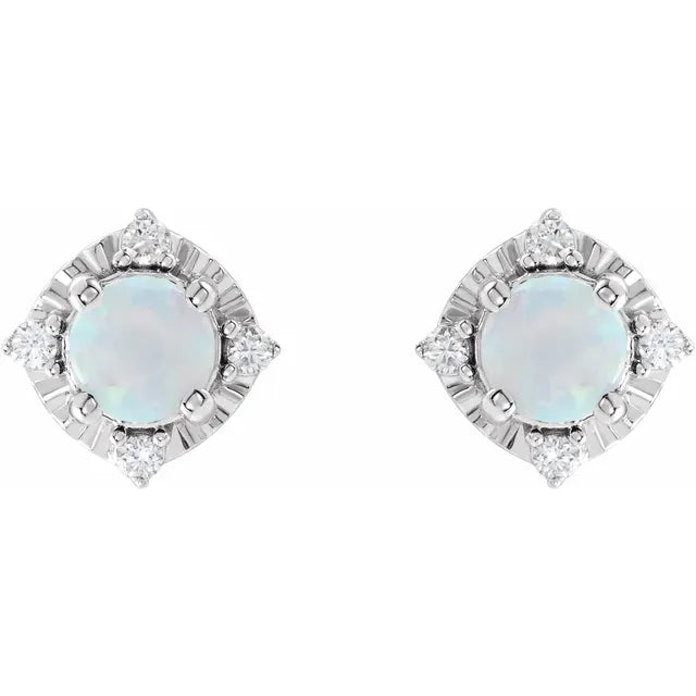 Diana Cuatro Halo Earrings Silver