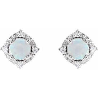 Diana Cuatro Halo Earrings Silver