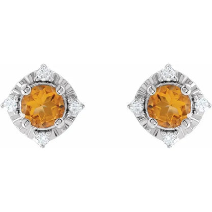 Diana Cuatro Halo Earrings Silver