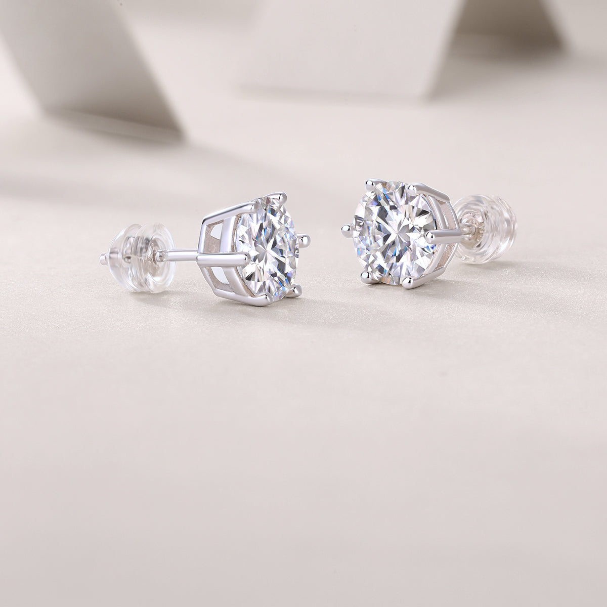 Moissanite Stud Earrings