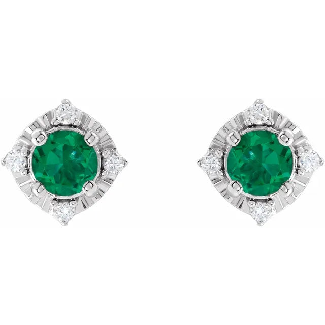 Diana Cuatro Halo Earrings Silver