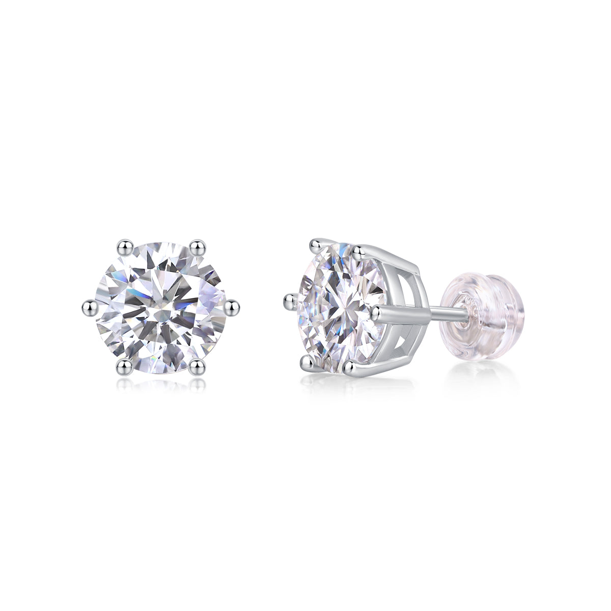 Moissanite Stud Earrings