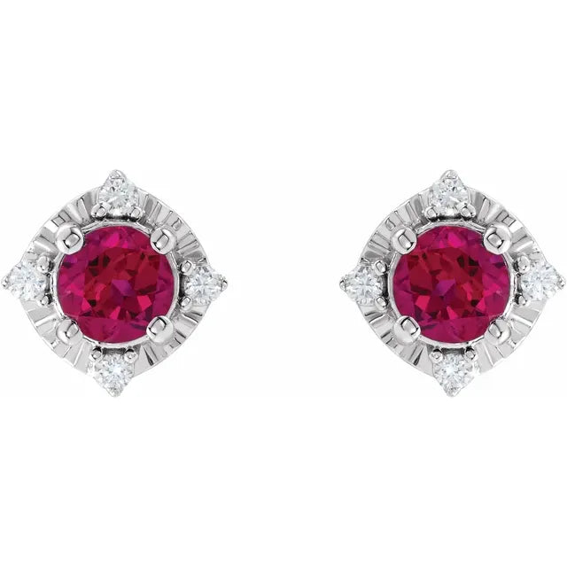 Diana Cuatro Halo Earrings Silver