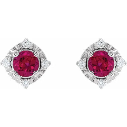 Diana Cuatro Halo Earrings Silver