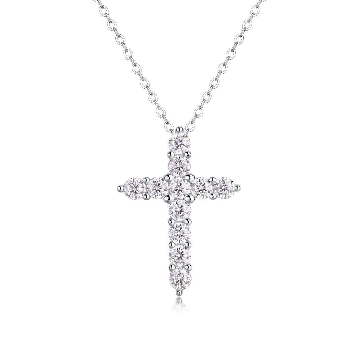 Moissanite Cross Pendant