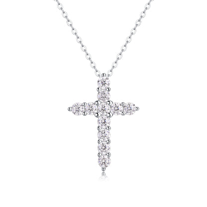 Moissanite Cross Pendant