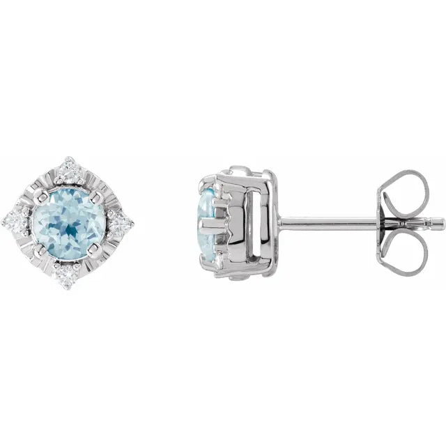Diana Cuatro Halo Earrings Silver