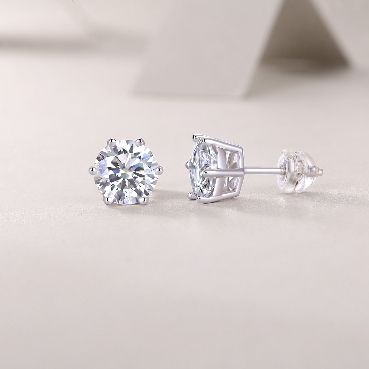 Moissanite Stud Earrings