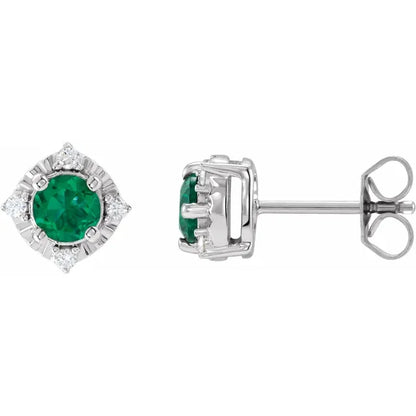 Diana Cuatro Halo Earrings Silver