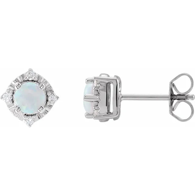 Diana Cuatro Halo Earrings Silver