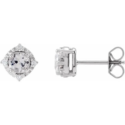 Diana Cuatro Halo Earrings Silver