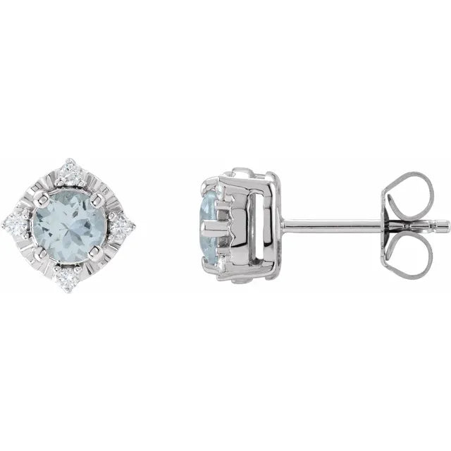 Diana Cuatro Halo Earrings Silver