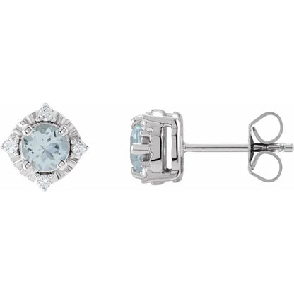 Diana Cuatro Halo Earrings Silver