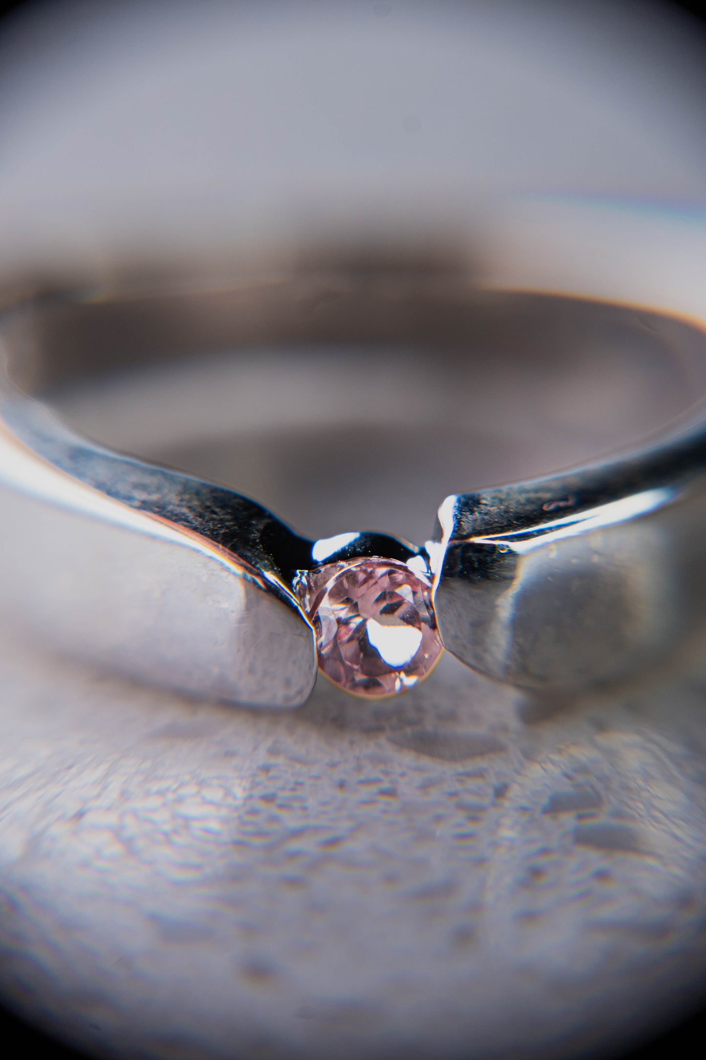 Natural Pink Tourmaline Ring