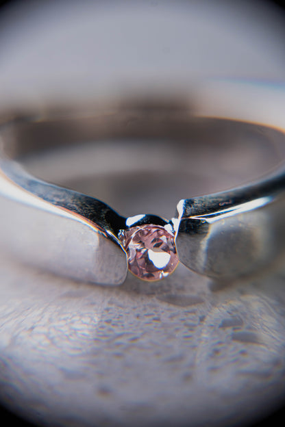 Natural Pink Tourmaline Ring