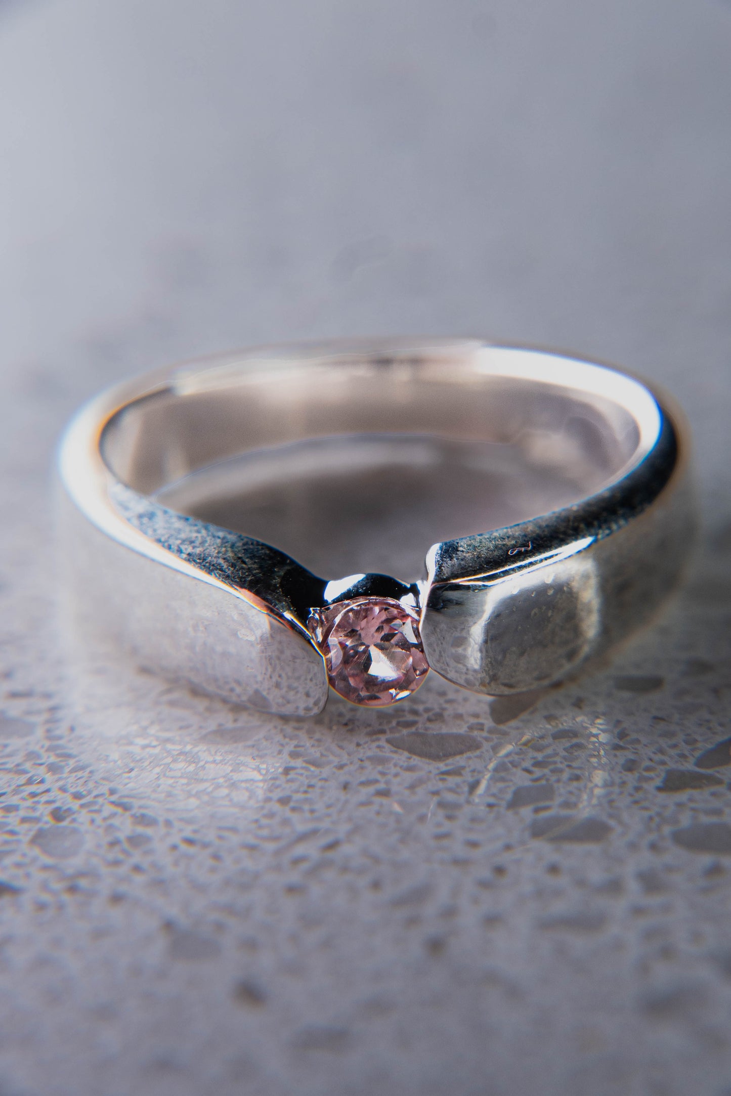 Natural Pink Tourmaline Ring