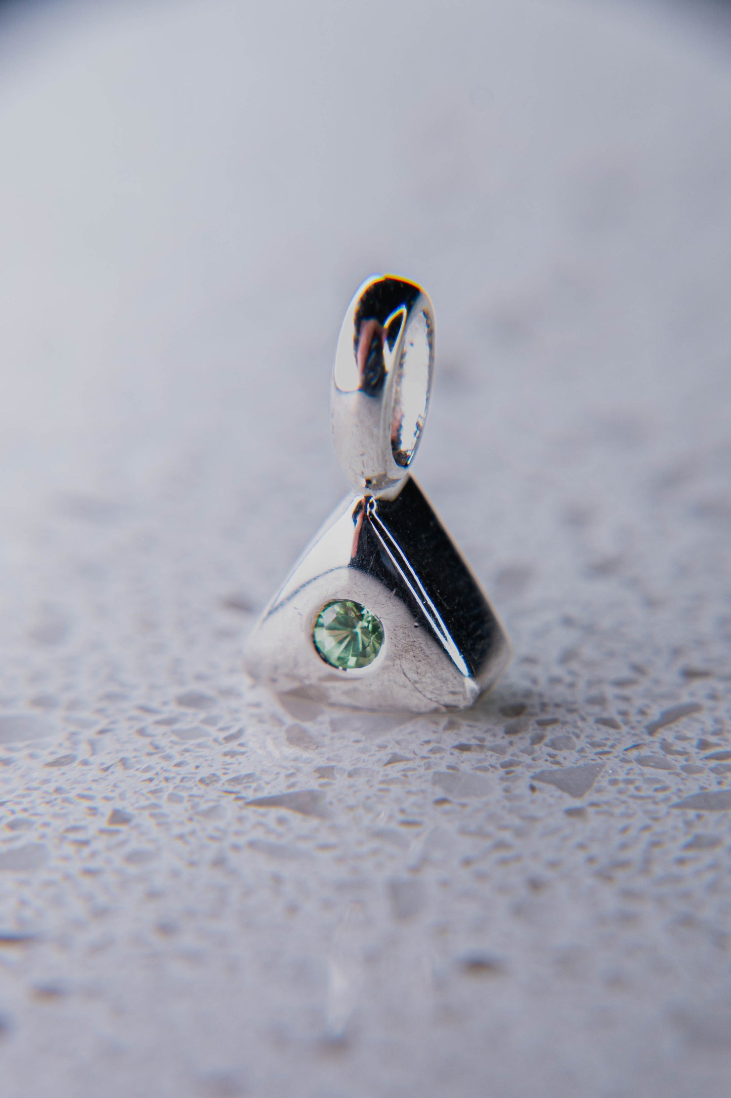 Natural Green Tsavorite "Illuminati" Pendant