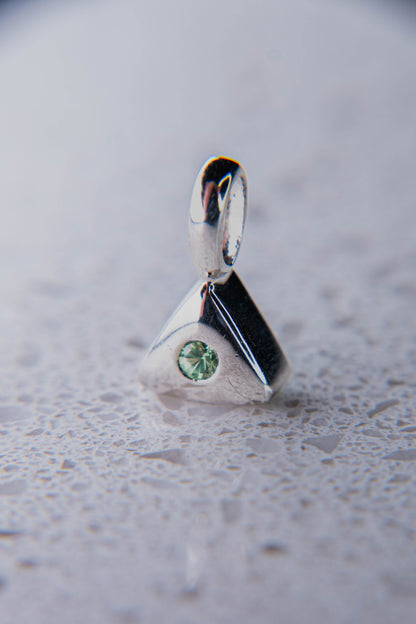 Natural Green Tsavorite "Illuminati" Pendant