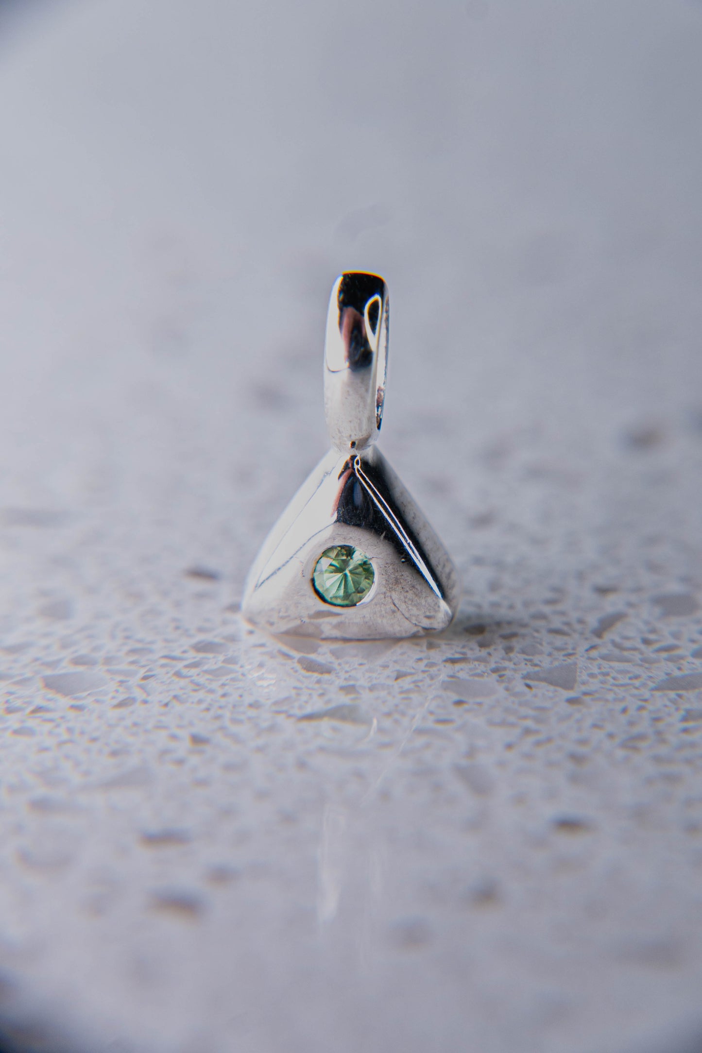 Natural Green Tsavorite "Illuminati" Pendant