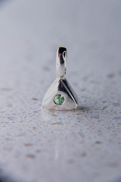 Natural Green Tsavorite "Illuminati" Pendant