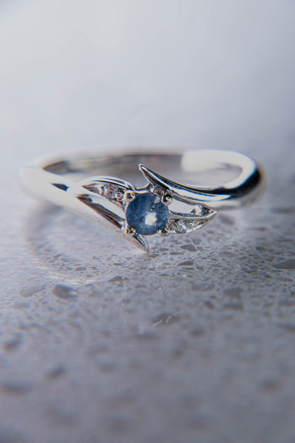 Natural Cornflower Blue Sapphire Ring