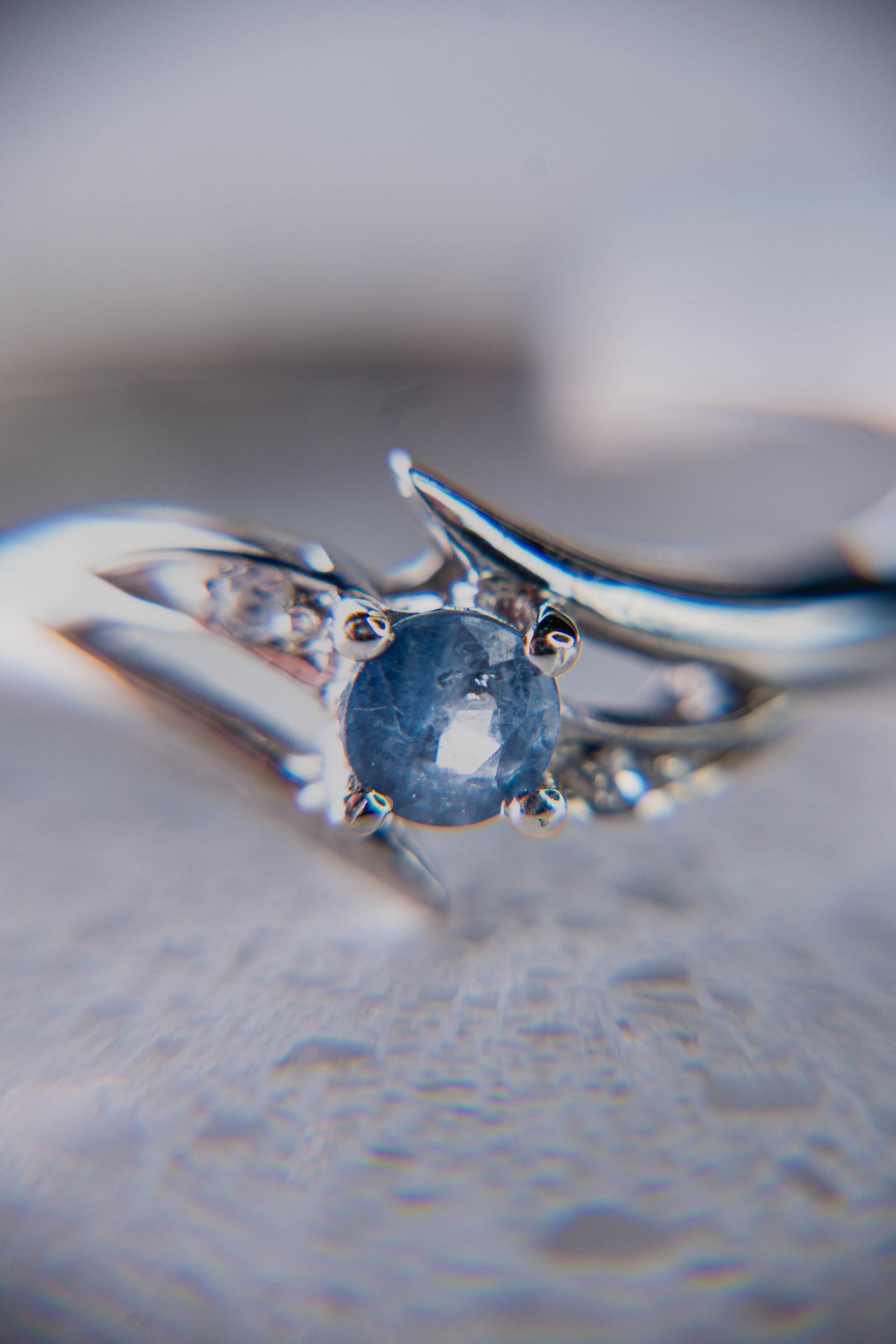 Natural Cornflower Blue Sapphire Ring