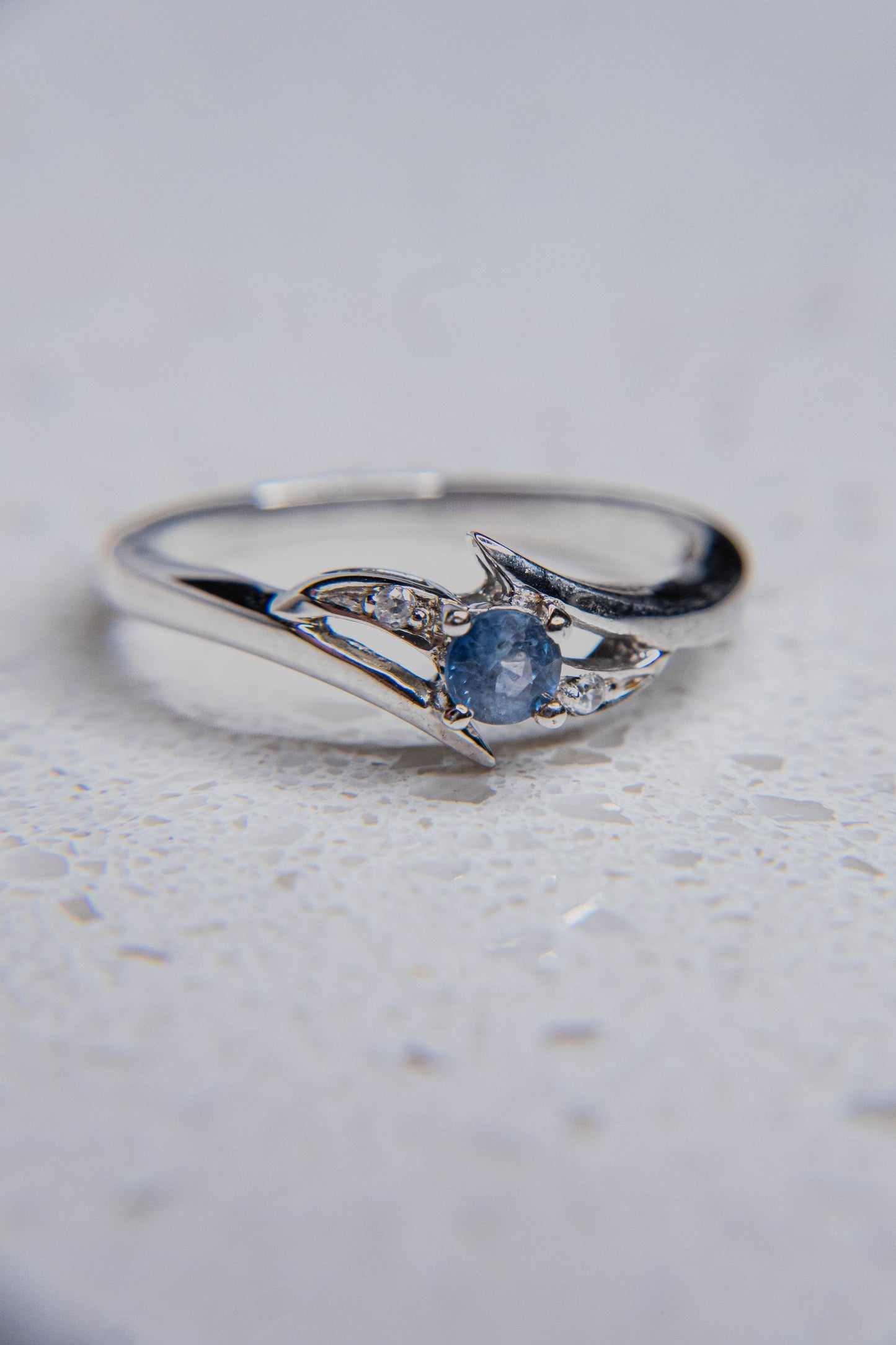 Natural Cornflower Blue Sapphire Ring
