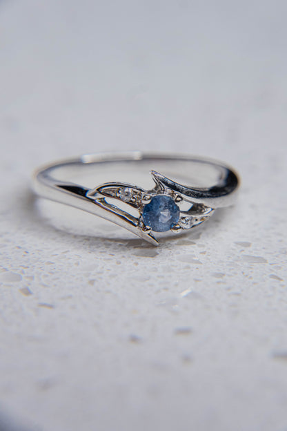 Natural Cornflower Blue Sapphire Ring