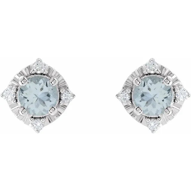 Diana Cuatro Halo Earrings Silver