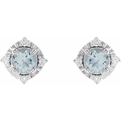 Diana Cuatro Halo Earrings Silver