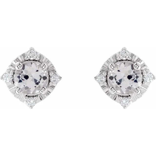 Diana Cuatro Halo Earrings Silver