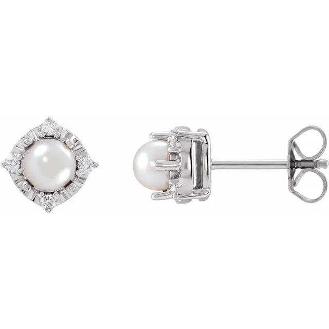 Diana Cuatro Halo Earrings Silver