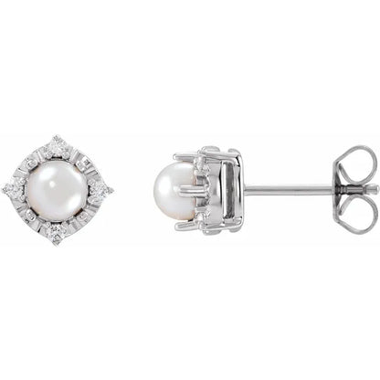 Diana Cuatro Halo Earrings Silver