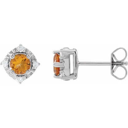 Diana Cuatro Halo Earrings Silver