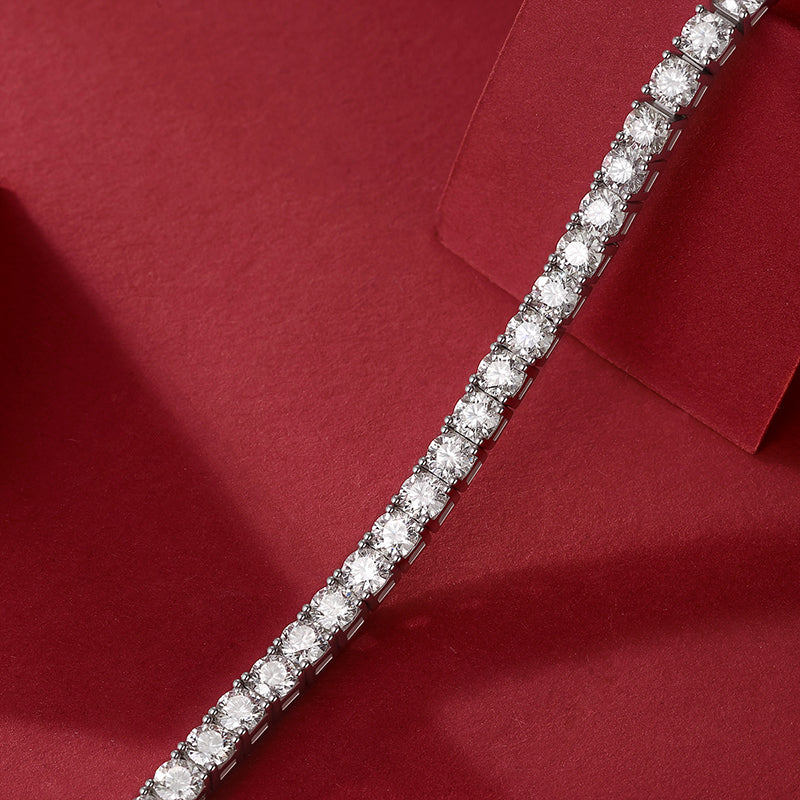 Moissanite Eternity Bracelet